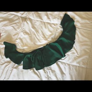 Off the Shoulder Ruffled Crop Top